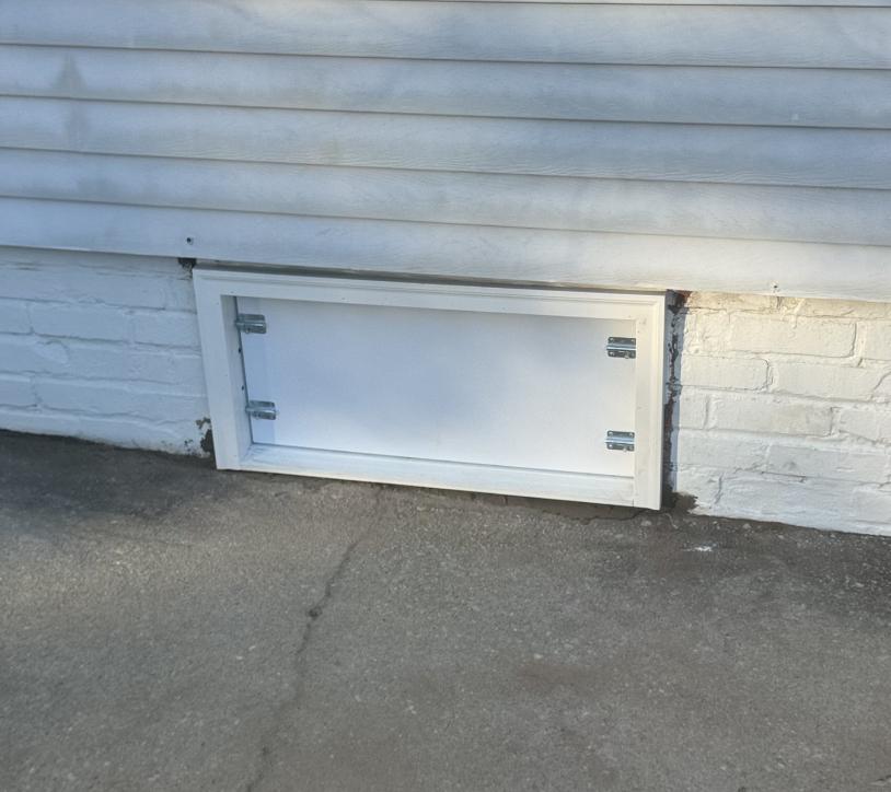crawlspace-door image Moisture control service by Holloman Exterminators